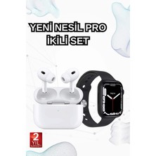 Poyraz Market 2025 Model Akıllı Saat ve Yeni Nesil Pro Bluetooth Kulaklık Tws Yüksek Ses Kaliteli