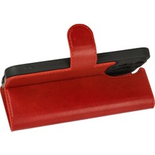 Poyraz Market Newface Iphone 13 Pro Kılıf Trend S Plus Kapaklı Kılıf - Kırmızı