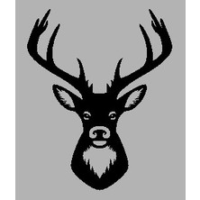 Poyraz Market Ahşap Işleme Duvar Süsü- Ceylan Başı 30 cm x 50 cm