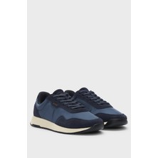 Boss Erkek Rahat Taban Renk Geçişli Süet Detaylı Lacivert Sneaker 50536469-410