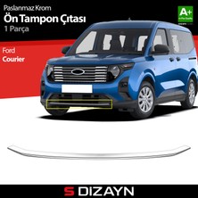 S-Dizayn Ford Courier Krom Ön Tampon Çıtası 2023 Üzeri A+ Kalite