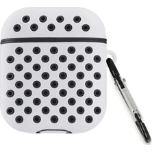 Poyraz Market Newface Airpods 3 (3.nesil) Spor Delikli Kılıf - Gri-Siyah