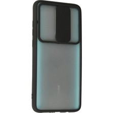 Poyraz Market Newface Xiaomi Redmi Note 8 Pro Kılıf Palm Buzlu Kamera Sürgülü Silikon - Siyah