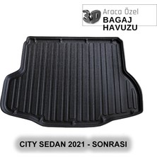 Elorcar Honda Cıty Sedan 2021 - Sonrası 3D Bagaj Havuzu