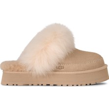 UGG Kadın Platform Taban Yumuşak Astarlı Süet Deri Üst Yüzeyli Bej Bot & Bootie 1173930-SANDCASTLE