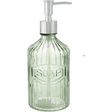 Bosphorus Cam Sıvı Sabunluk Yeşil 8X8X21CM 350ML