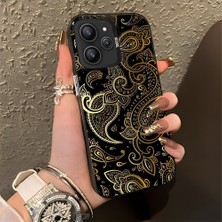 HONTINGA Xiaomi Redmi 12 ile Uyumlu Kılıfı Silikon Kenar Sert Arka Düşüme Önleyici Basitlik Anti Düşme Kamera Korumali Klasik Desen Telefon Kılıfı Kadın ve Erkek Için Uygundur K1-0630