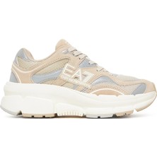 EA7 Erkek Konforlu Taban Bağıcıklı Bej Sneaker X8X237 XK425-MZ202