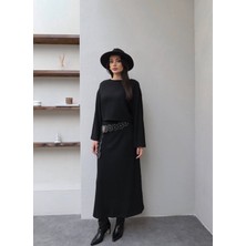 Esra Helvacı Geniş Kol Triko Ikili Takım