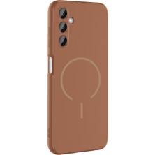 Adige Samsung Galaxy A25 Kılıf Silikon Meta Araç Tutucu Özellikli