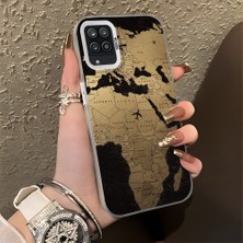 HONTINGA Samsung Galaxy M12 ile Uyumlu Kılıfı Silikon Kenar Sert Arka Düşüme Önleyici Basitlik Anti Düşme Kamera Korumali Uçak Desen Telefon Kılıfı Kadın ve Erkek Için Uygundur K1-0628