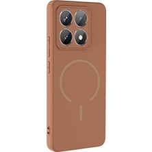 Adige Xiaomi 14T Pro Kılıf Silikon Meta Magsafe Kablosuz Şarj Özellikli