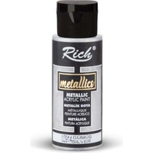 Rich Master Metalik Akrilik Boya 60CC 03914 Gümüş