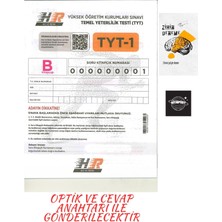 Karma Kitaplar Türkiye Geneli Tyt 1ADET Kurumsal Deneme Optik ve Cevap Anahtarı +ZİHİNDENEME/KURUMSAL104