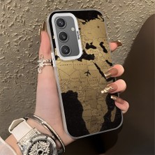 HONTINGA Samsung Galaxy S24 ile Uyumlu Kılıfı Silikon Kenar Sert Arka Düşüme Önleyici Basitlik Anti Düşme Kamera Korumali Uçak Desen Telefon Kılıfı Kadın ve Erkek Için Uygundur K1-0628