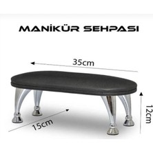 Normadia Şık ve Kullanışlı Siyah Manikür Sehpası, Pratik ve Modern Tasarım