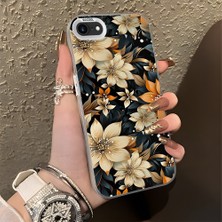 HONTINGA iPhone 7 ile Uyumlu Kılıfı Silikon Kenar Sert Arka Düşüme Önleyici Basitlik Anti Düşme Kamera Korumali Renkli Yapraklar Desen Telefon Kılıfı K1-0629