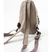 ÖZER6005-SANMORRIS Unisex Suya Dayanıklı Çapraz Askılı Çok Gözlü Fermuarlı Sırt ve Göğüs Çantası