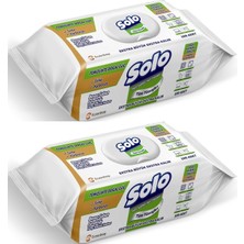 Solo Yüzey Temizlik Havlusu - Mendili 100 Yaprak Beyaz Sabun Ferahlığı (2 Li Set) 200 Yaprak