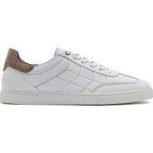 Derimod Erkek Beyaz Bağcıklı Deri Sneaker 26SFD674818