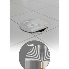 Omilife Oval Çizgili Silikon Kötü Koku Önleyici Gider Kapağı – Banyo, Mutfak, Balkon Lavabo Tıpası 14X15 cm