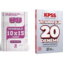 Deli Defteri 2026 Kpss Vatandaşlık 20 + 10 Deneme Seti 2 Kitap De