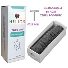 Normadia 25 mm Pedikür Disk, 50 Adet Zımpara, Profesyonel Tırnak Bakımı