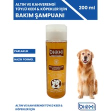 Bioxi Altın ve Kahverengi Tüylü Kedi & Köpekler Için Bakım Şampuanı