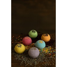 Normadia Doğal El Yapımı Banyo Bombası Seti, 6'lı, 80G, Bitkili Pedikür Keyfi