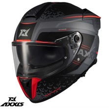 Axxis Hawk Sv Evo Dark Justice C1 Mat Siyah Kırmızı