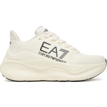 EA7 Erkek Rahat ve Yüksek Taban Nefes Alabilen Üst Yüzeyli Beyaz Sneaker X8X245 XK442-MZ212
