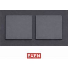 Uzmlight Exen Füme 2'li Set Anahtar +Anahtar Set