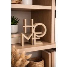 Dekor Atölye Home Yazılı Dekoratif Masa Üstü Obje – Modern ve Şık Ev Dekoru