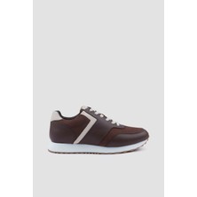 Paul & Shark Erkek Deri ve Süet Kahverengi Sneaker 25418015-494