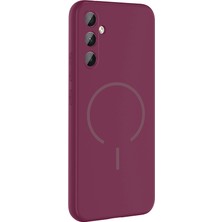 Apsuwa Samsung Galaxy A14 Kılıf Silikon Meta Araç Tutucu Özellikli