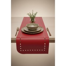 Grand Fine Art 1 Adet Deri RUNNER-40X140 Cm-Deri Masa Örtüsü