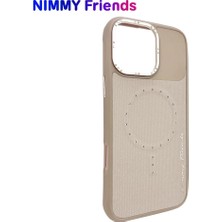 Nimmy iPhone 16 Pro Uyumlu Magsafe Özellikli Magnetic Fashion Stone Kılıf