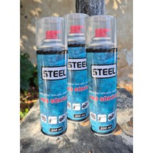 Steel Pas Sökücü Sprey 3'lü 200 ml | Temizleyici, Yağlayıcı ve Koruyucu | Sıkışmış Vida & Metal Parçalar İçin