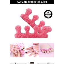 Normadia Parmak Ayırıcı Pembe 100 Adet, Pedikür ve Manikür Için Renkli Seperatör