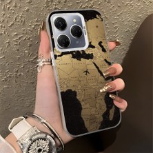 HONTINGA Tecno Spark 20 Pro ile Uyumlu Kılıfı Silikon Kenar Sert Arka Düşüme Önleyici Basitlik Anti Düşme Kamera Korumali Uçak Desen Telefon Kılıfı Kadın ve Erkek Için Uygundur K1-0628