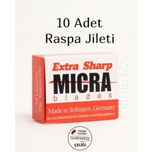 Normadia 10'lu Solingen Topuk Raspa Jileti, Nasır Kesici, Güçlü ve Dayanıklı Set