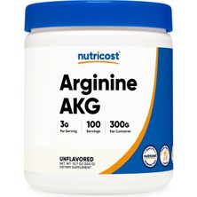 Nutricost Arginine Akg 300 Gr. 100 Servis