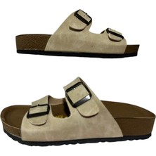 Mulex 1256 Unisex Anatomik Taban Günlük Terlik Şık Tokalı Rahat Tatil Deniz Plaj Terliği