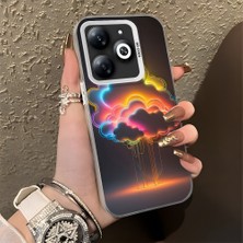 HONTINGA Tecno Spark Go 2024 ile Uyumlu Kılıfı Silikon Kenar Sert Arka Düşüme Önleyici Basitlik Anti Düşme Kamera Korumali Gökkuşağı Desen Telefon Kılıfı Kadın ve Erkek Için Uygundur K1-0627