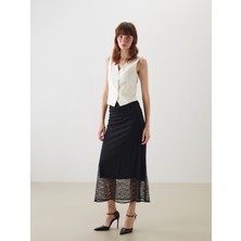 Lc Waikiki Yeni Sezon Beli Lastikli Dantelli Etek