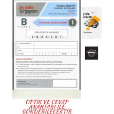 Karma Kitaplar Türkiye Geneli Tyt 1ADET Kurumsal Deneme Optik ve Cevap Anahtarı +ZİHİNDENEME/KURUMSAL41