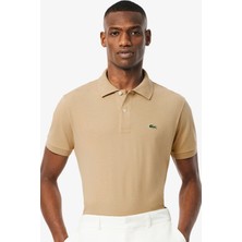 Lacoste L.12.12 Light Men's Classic Fit Polo T-Shirt Erkek Polo Yaka Tişört Bej