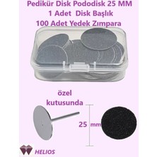 Normadia Pedikür Disk Ponza 25MM, 100'LÜ Zımpara Kutusunda