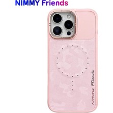 Nimmy iPhone 16 Pro Uyumlu Magsafe Özellikli Magnetic Fashion Stone Kılıf