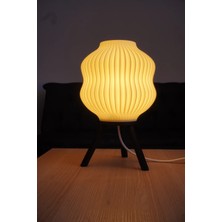 Genç 3D Modern Masa Lambası | E27 Duy Tipi Desk Lamp | Minimalist Çalışma & Ofis Aydınlatması